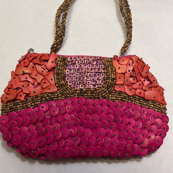 Multicolored Beaded Boho Bag - Picture 5 of 9